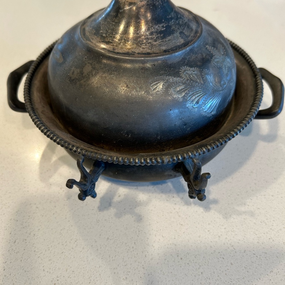 Vintage Silver Plated Sugar Dish